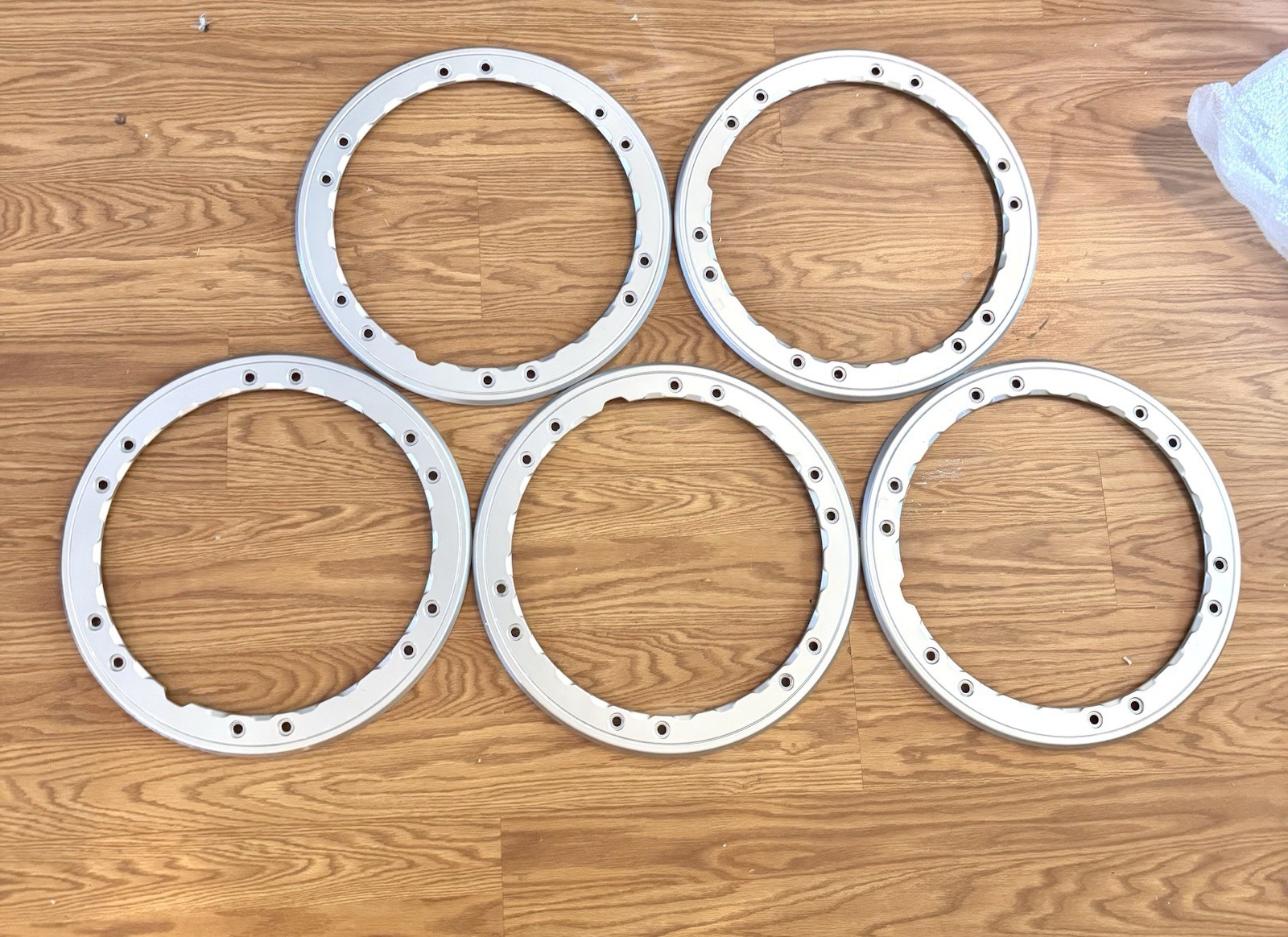 2021-2025 Ford Bronco Badlands Sasquatch Beadlock Style Wheel Rings OEM Set Of 5
