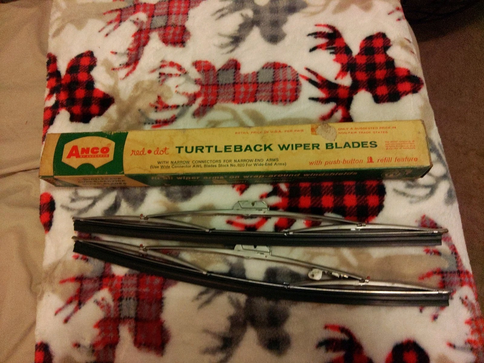 (2) ..‘NOS’ Anco 13” Wiper Blades .. 13” Turtleback Wiper Blades .. Made in USA (2) ..‘NOS’ Anco 13” Wiper Blades .. 13” Turtleback Wiper Blades .. Made in USA