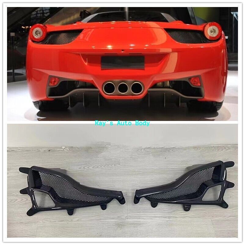 Fit For Ferrari 458 Spider Italia Rear Fog Light Diffuser Surround Lip Cover