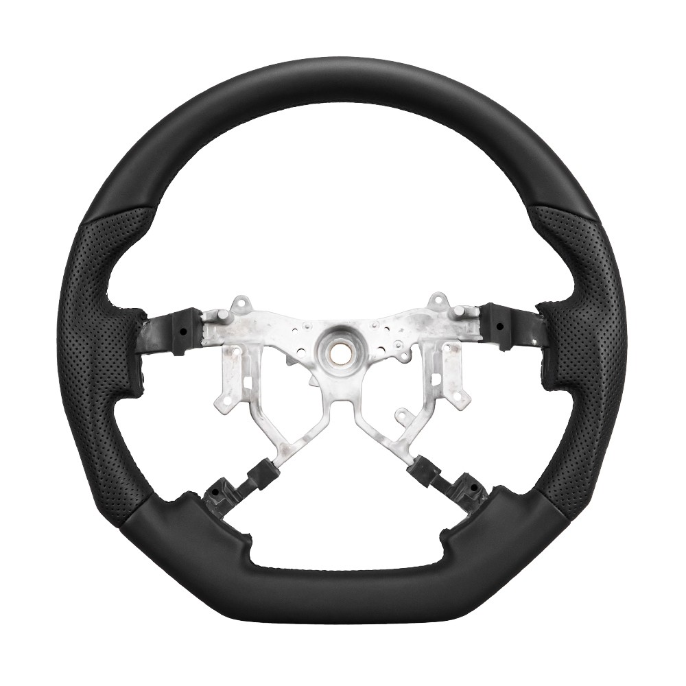 Full Black Leather Steering Wheel Fit Toyota Land Cruiser Tundra Sequoia 2007+