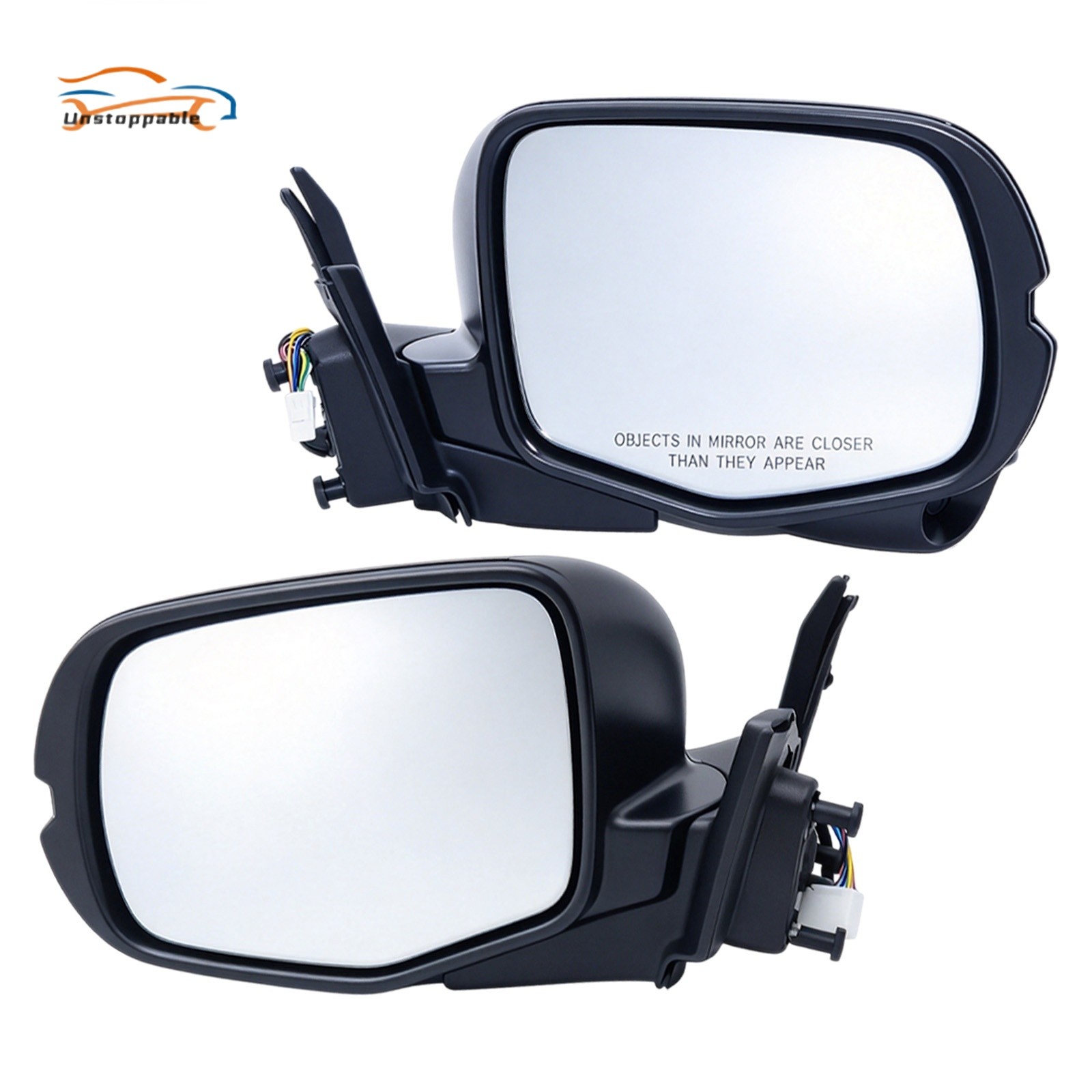 Fit 16-18 Honda Pilot Left & Right Side Mirrors Heated Manual Fold Camera Set