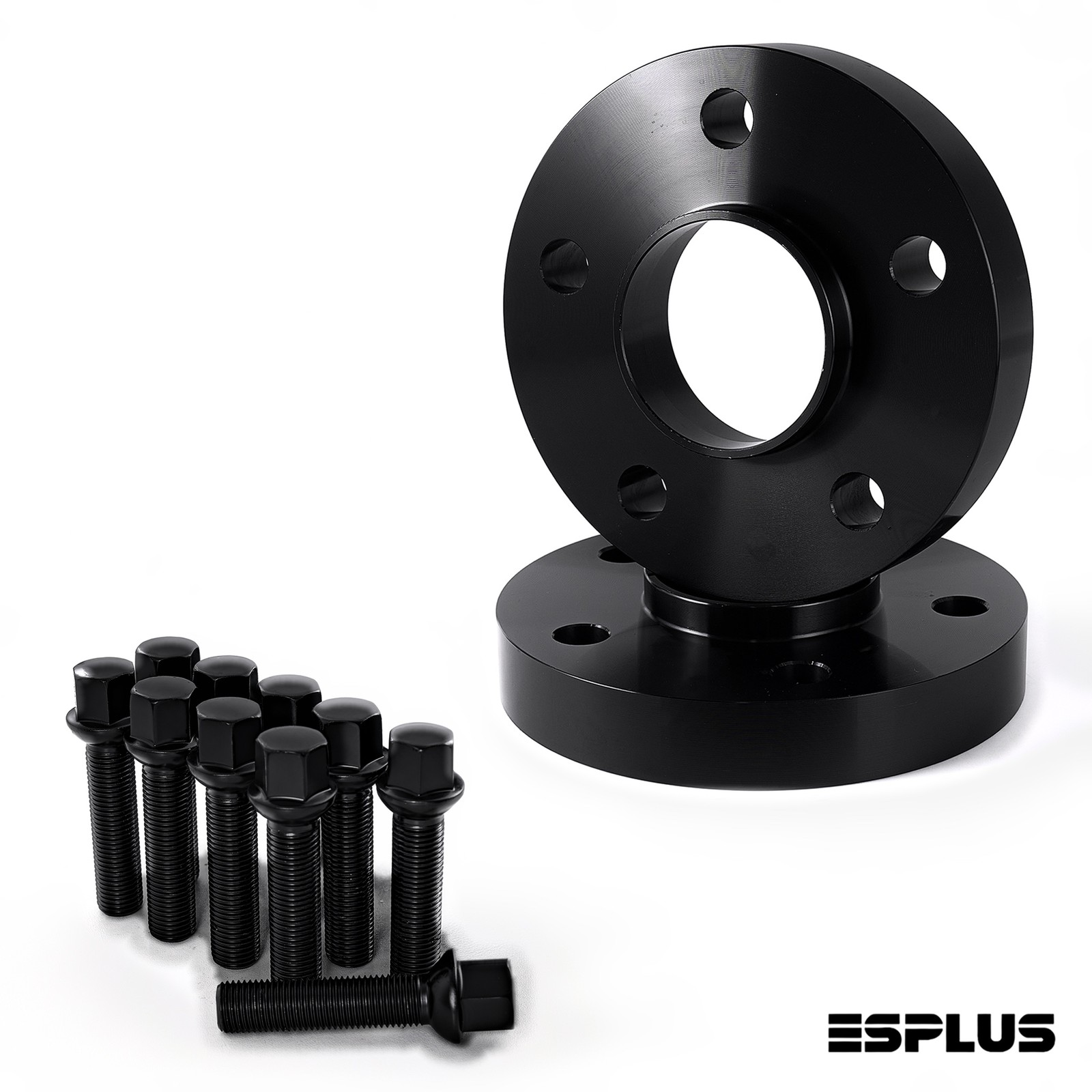 2x Wheel Spacers 5x112 25 Thick + Ball Seat Bolts for 28 Stock for Mercedes C300