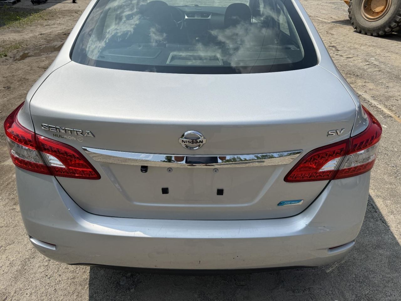 2013-2015 Nissan Sentra Deck Lid Silver Aftermarket Camera Attached