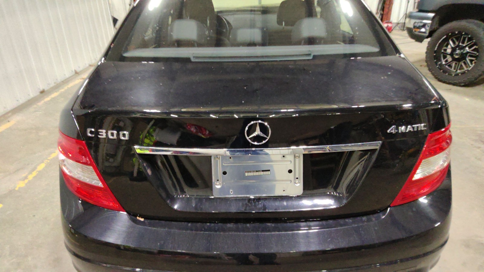 2008-2014 Mercedes C300 204 Type Rear Trunk Lid Trunklid Black-040 Sharp