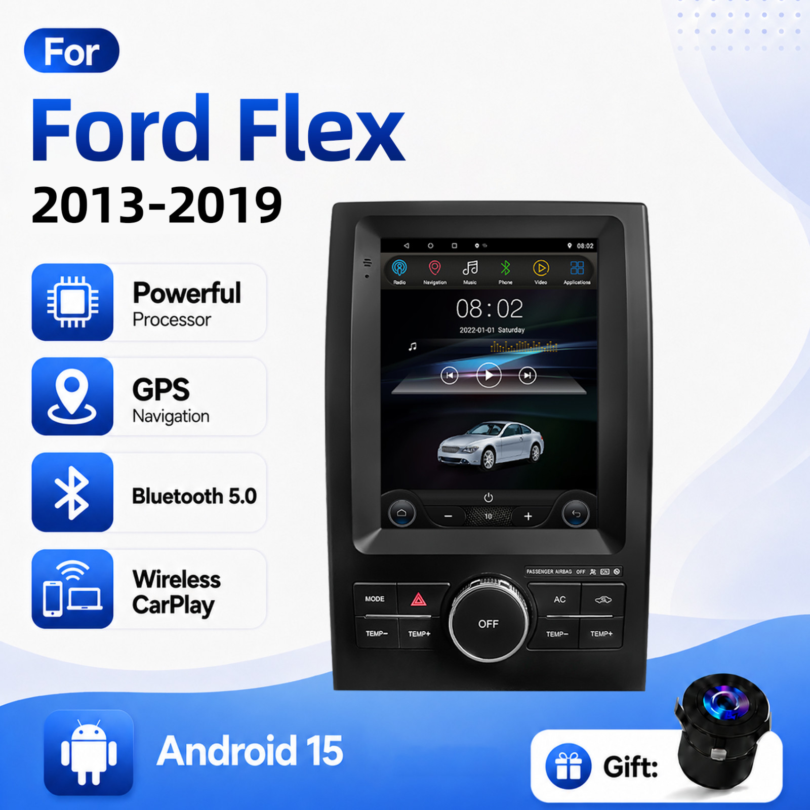For Ford Flex 2013-2019 GPS Stereo 9.7\