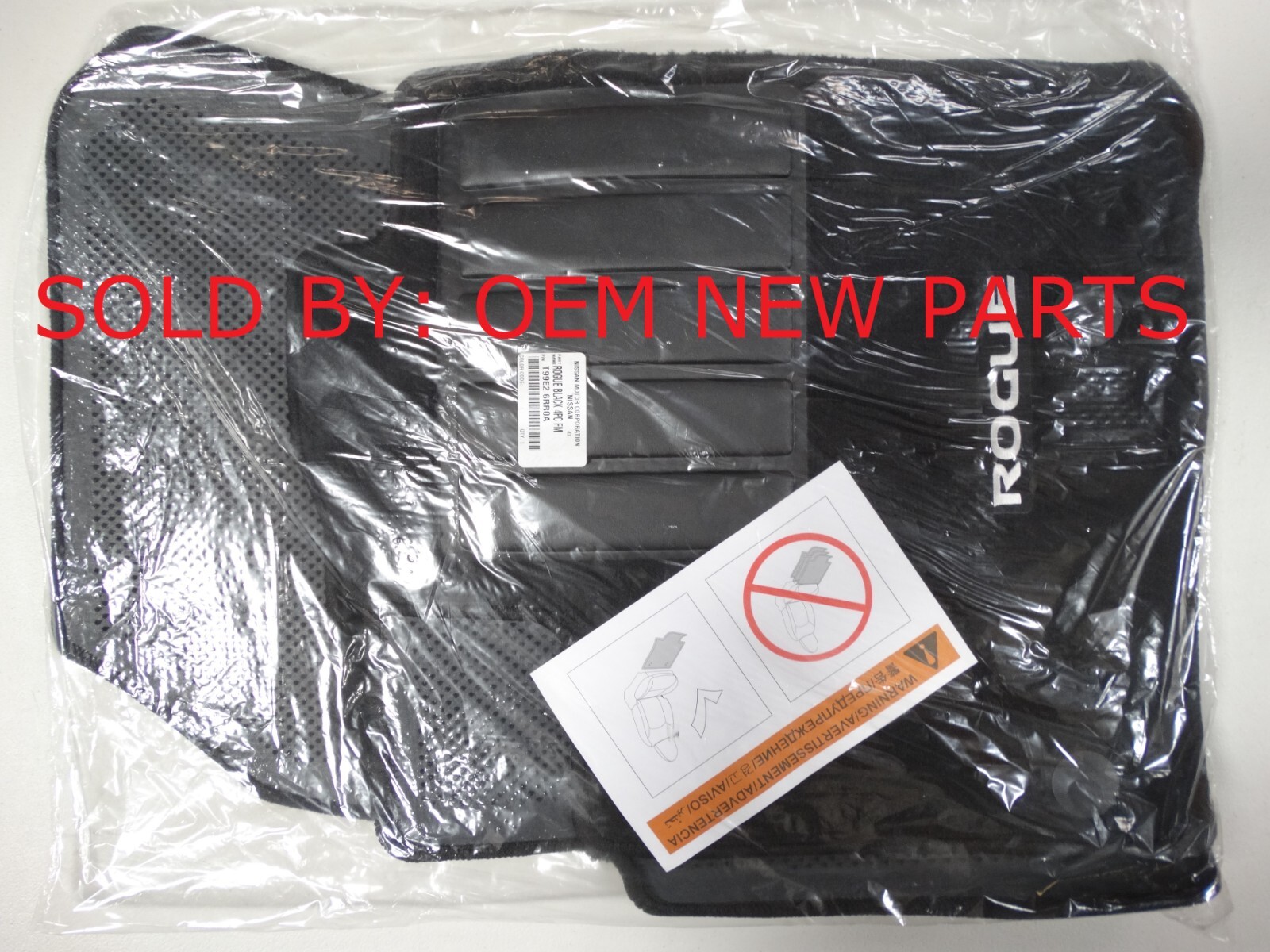 Genuine OEM Nissan Rogue BLACK Floor Mats Fit 2021-2023  T99E2-6RR0A
