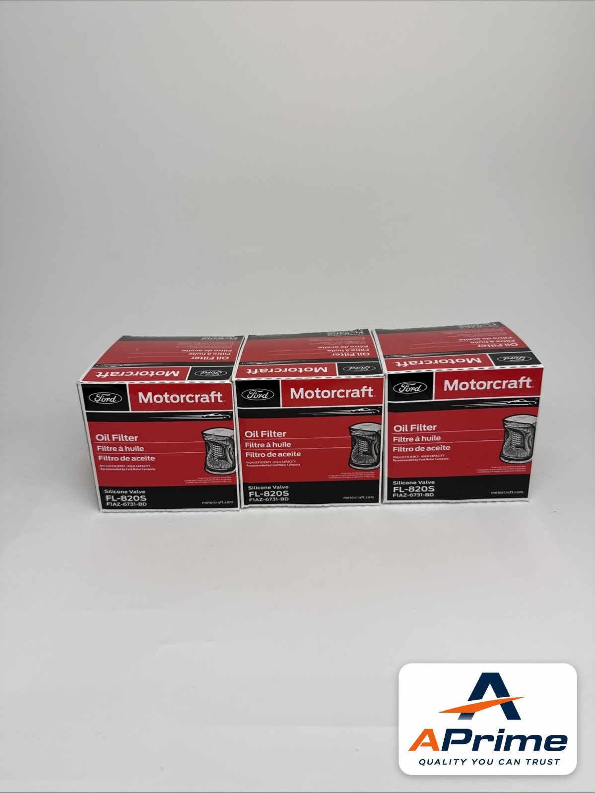 NEW 3 Pack Motorcraft FL820S Oil Filter F1AZ-6731-BD , MADE IN USA