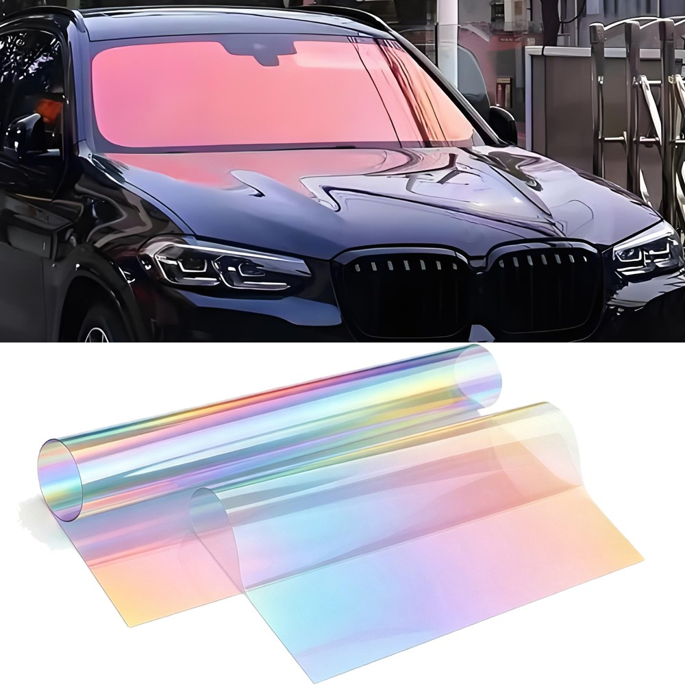 75% VLT Chameleon Red Front Windshield Sticker 1m*3m Car Window Tint Film