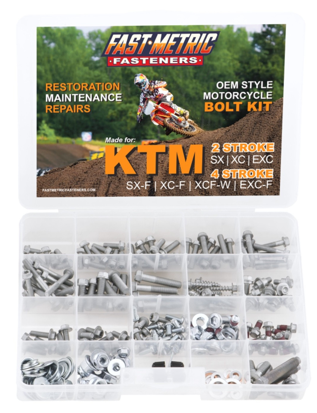 250pc Bolt Kit KTM SX EX EXC XC 50 65 85 105 150 125 250 300 450 520 525 530