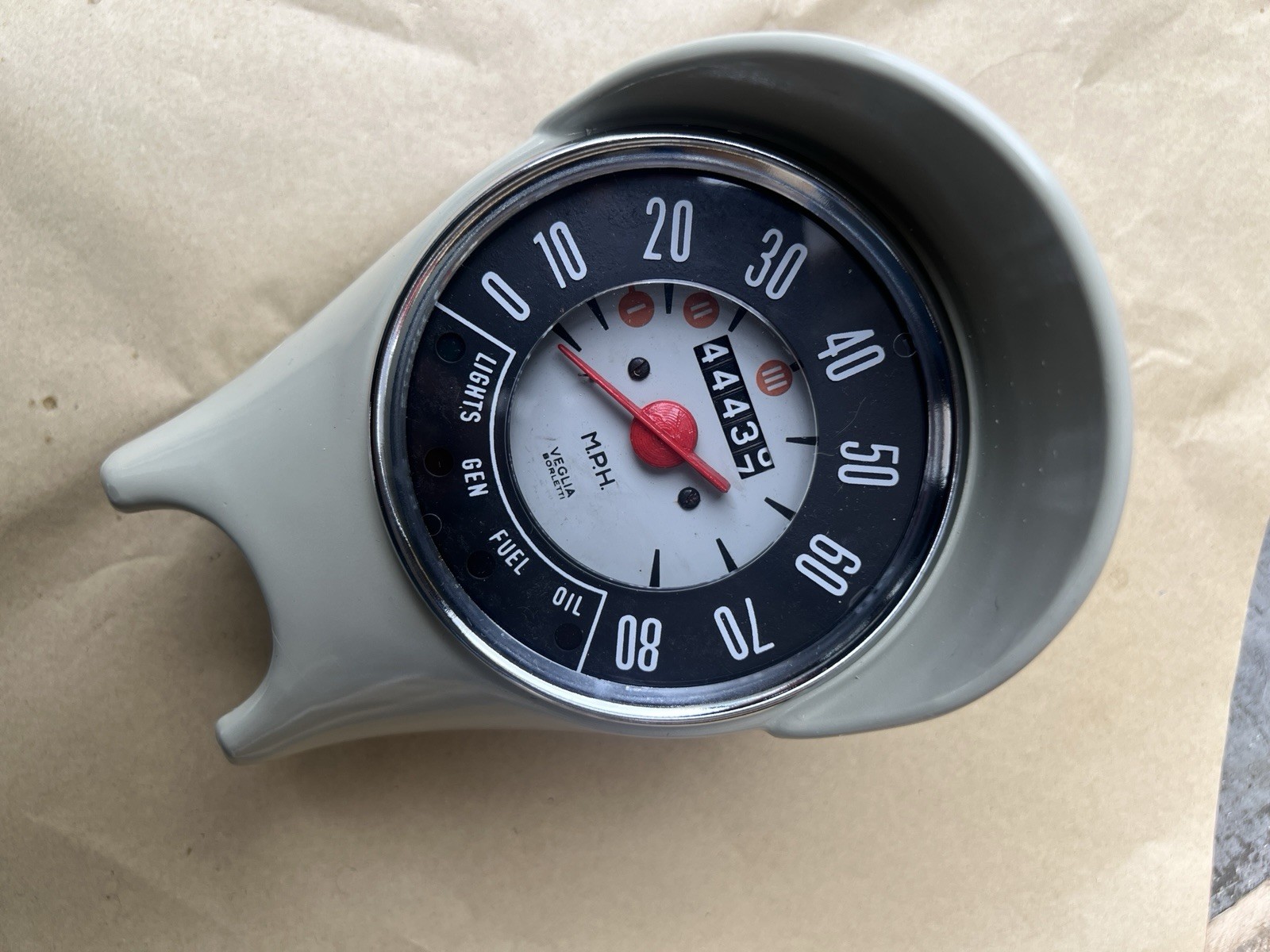 Classic FIAT 500 F Giardiniera SPEEDO SPEEDOMETER FULLY RESTORED MPH