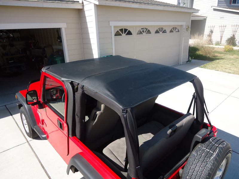 1997-2006 Wrangler TJ Safari Extended Bikini Top in Black 1997-2006 Wrangler TJ Safari Extended Bikini Top in Black