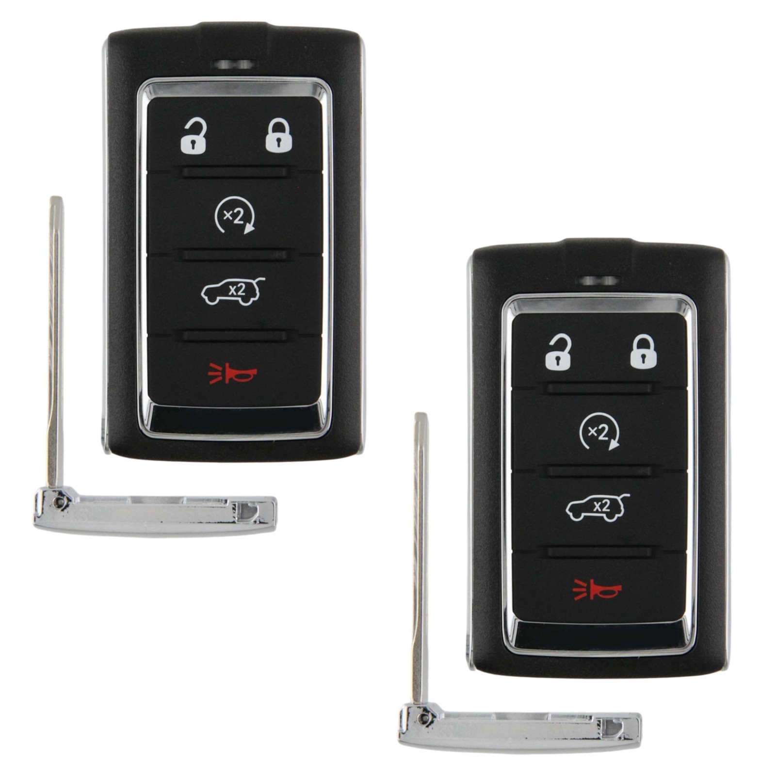 2 Remote Key Fob Replacement for 2024-2025 Jeep Wagoneer (2BAHD-KFW1, 68577131)