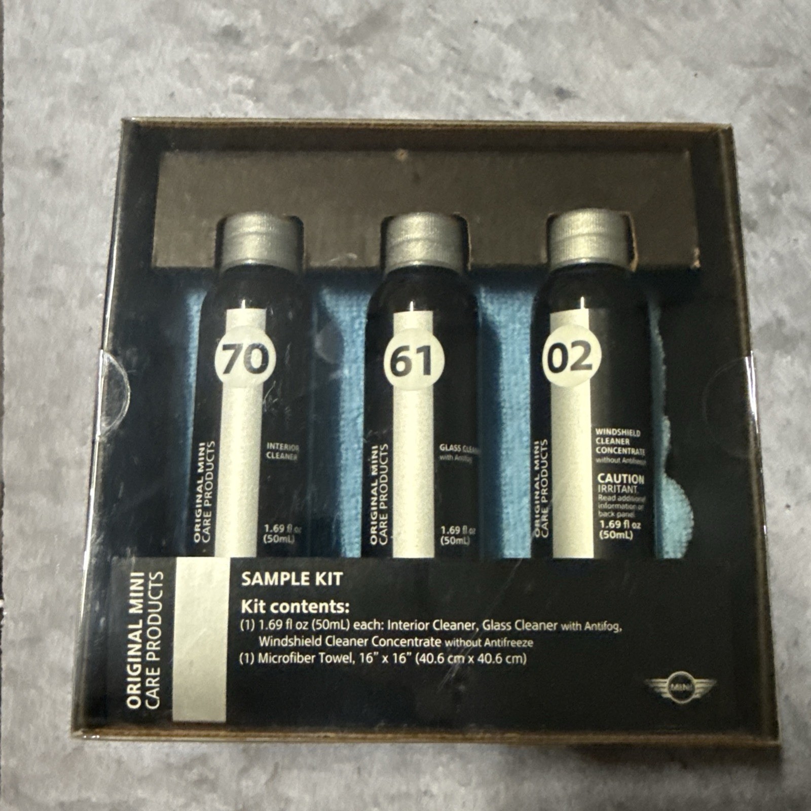 MINI Cooper Car Care Product Sample Kit Part Number - 83192347973 NEW SEALED