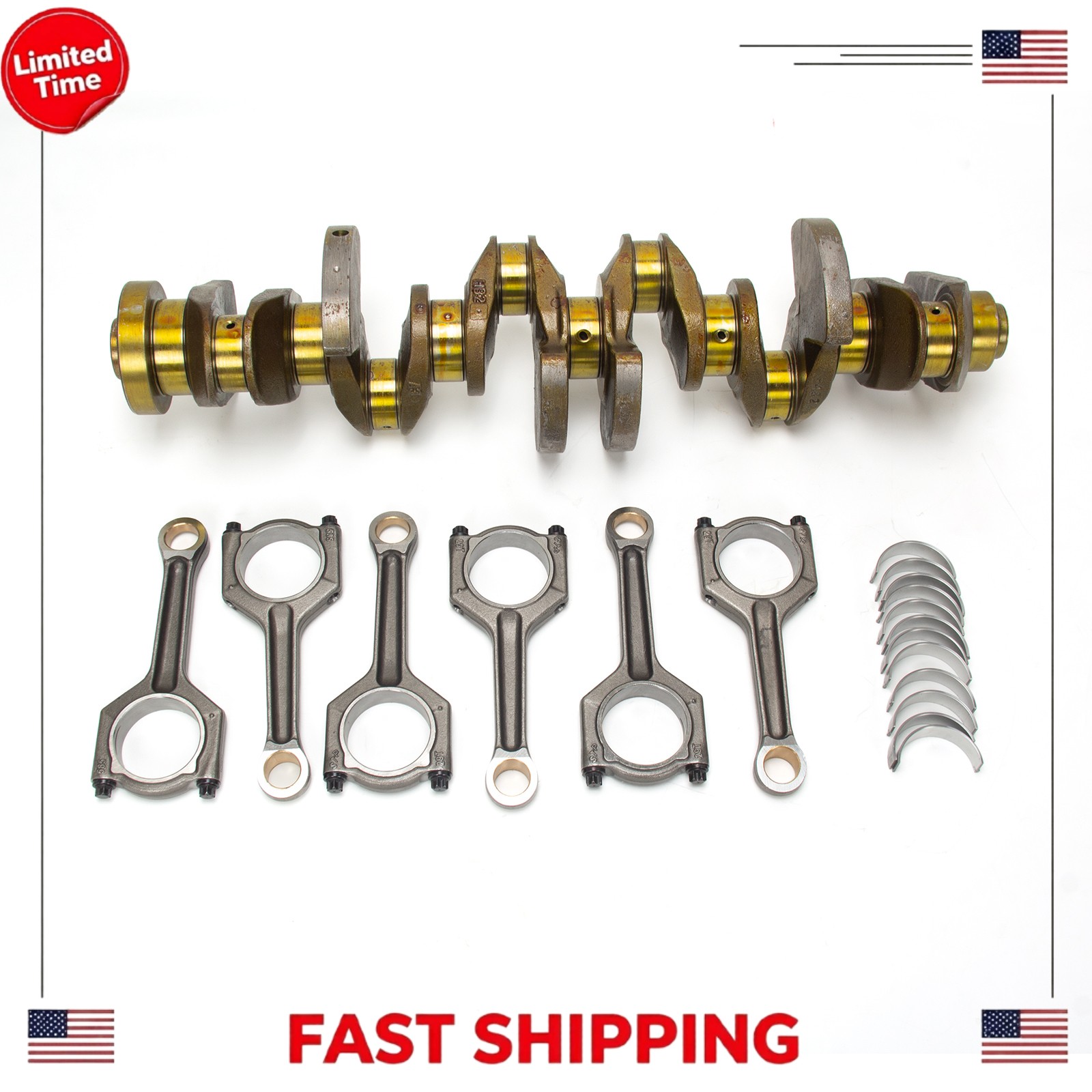11217580483 Crankshaft Con Rods Bearings Set For BMW N55B30 335i 535i X5 3.0