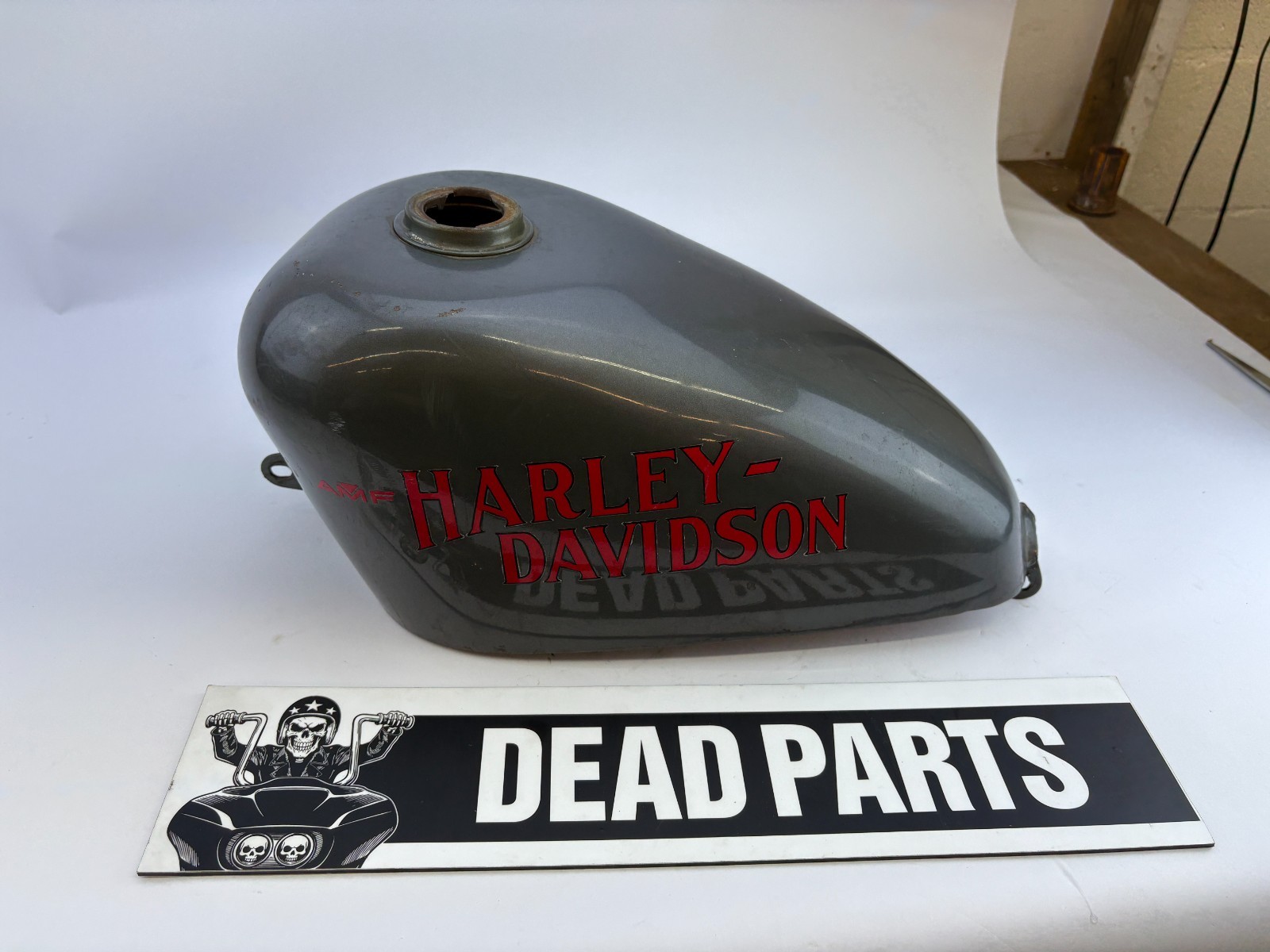 Harley OG AMF gray silver peanut Sportster gas fuel tank