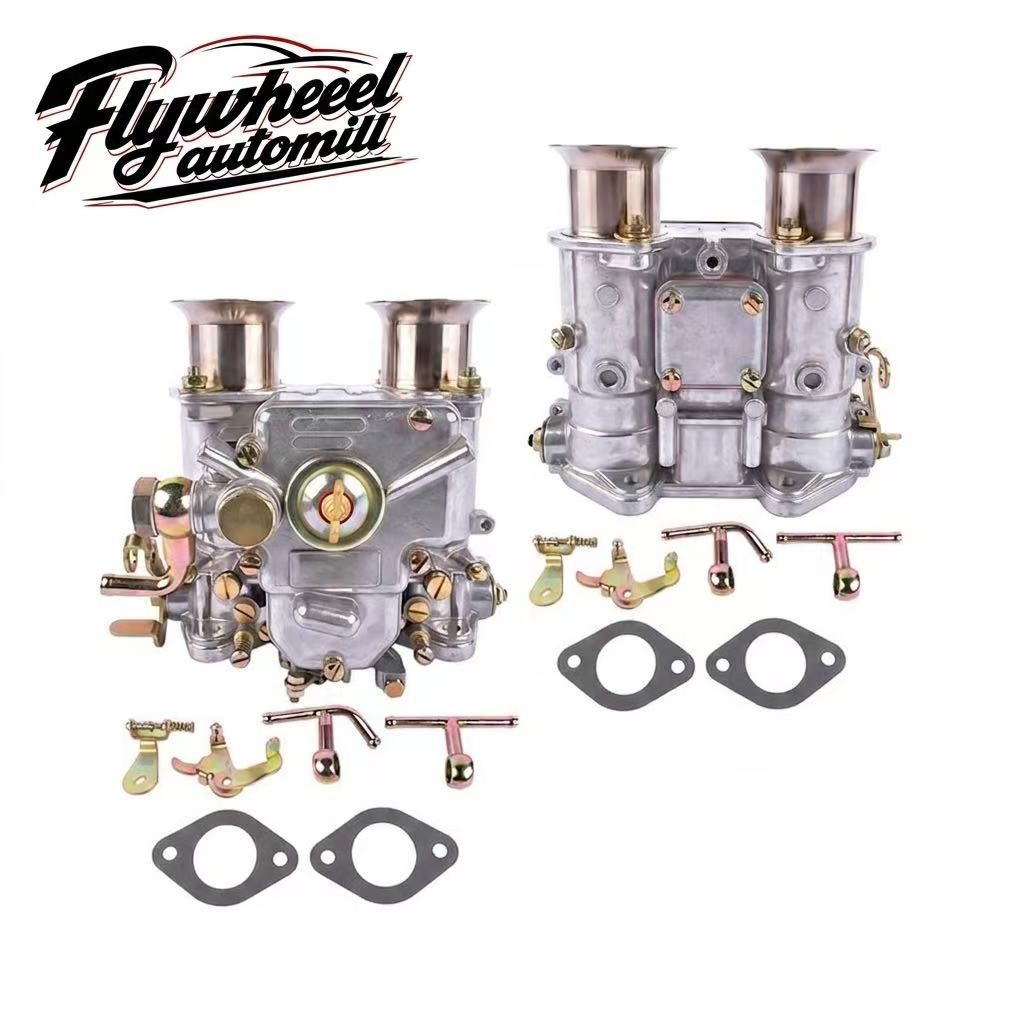 2Pcs 40 DCOE 40mm Twin Choke Carburetor 19550174 Fits For VW 4/6‑Cyl V8