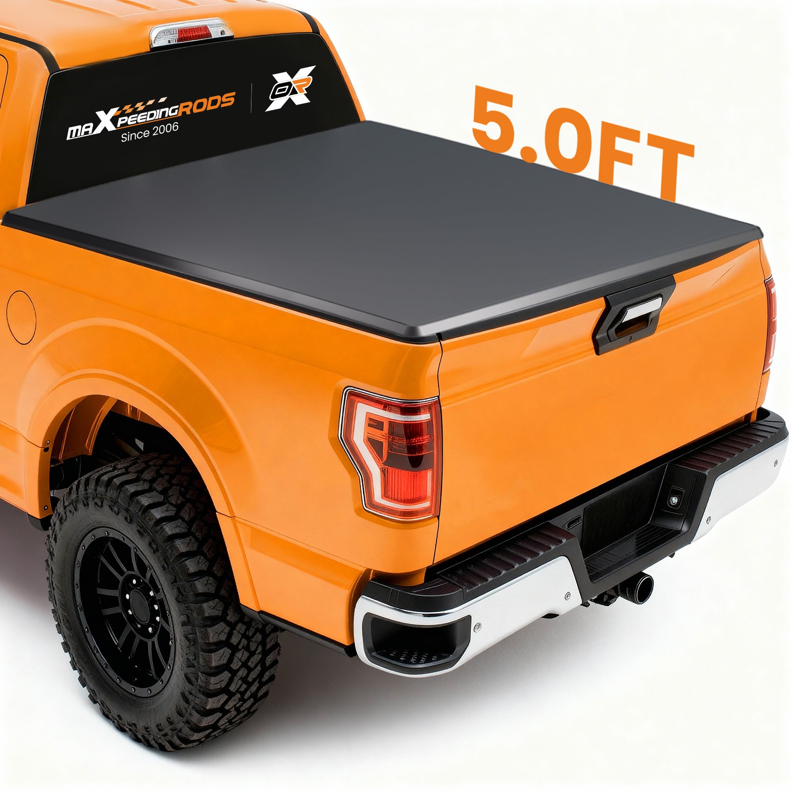 5ft/5.2ft Bed Soft Roll Up Tonneau Cover for Chevy Colorado 15-2026 Black
