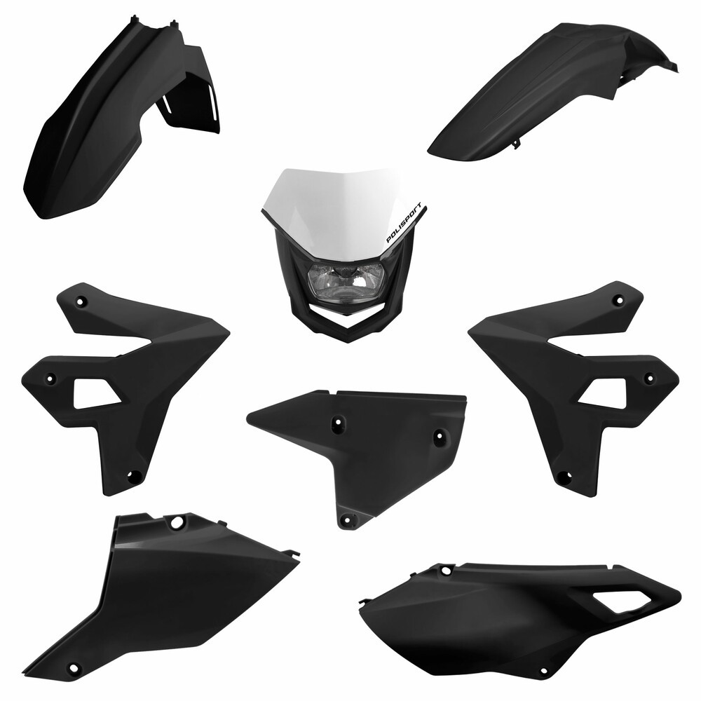 Polisport Full Plastic Kit w/Headlight fits Suzuki DRZ400 DRZ400S DRZ400SM