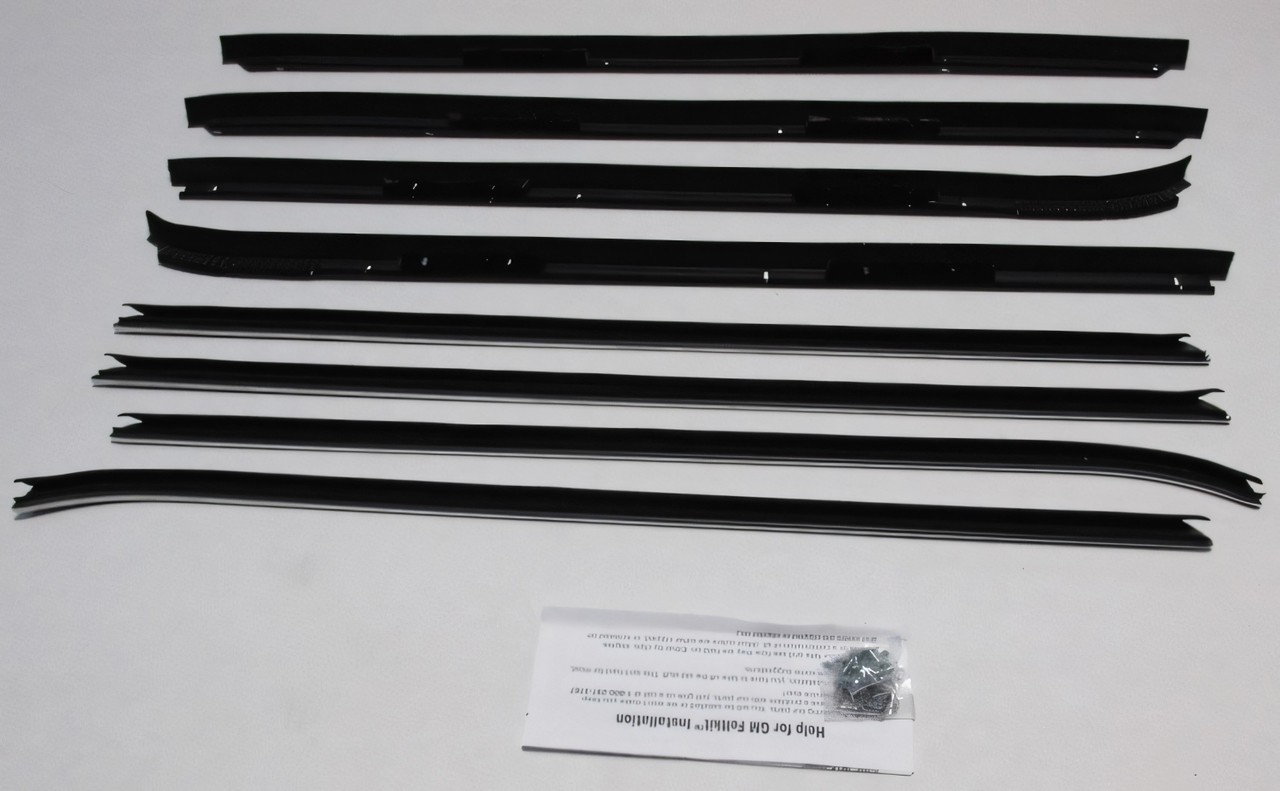Authentic Felt Weatherstrip Kit (8Pcs) for 1971-76 Cadillac Fleetwood USA Made