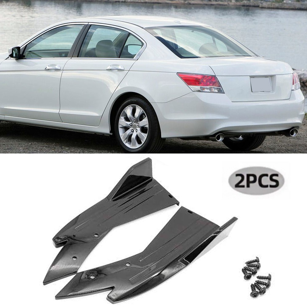 Rear Diffuser Bumper Splitter Spoiler Lip Kit Glossy Black For Honda Accord