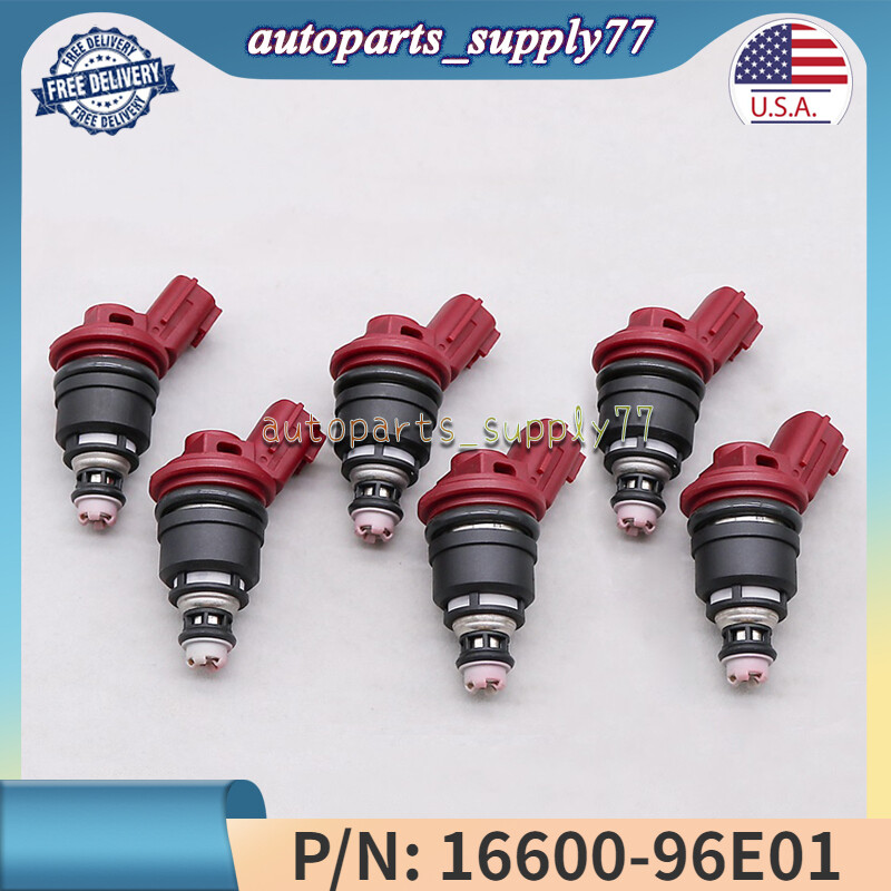 6piece Fuel Injectors 16600-96E01 For 1992-1999 NISSAN MAXIMA 3.0L V6 US