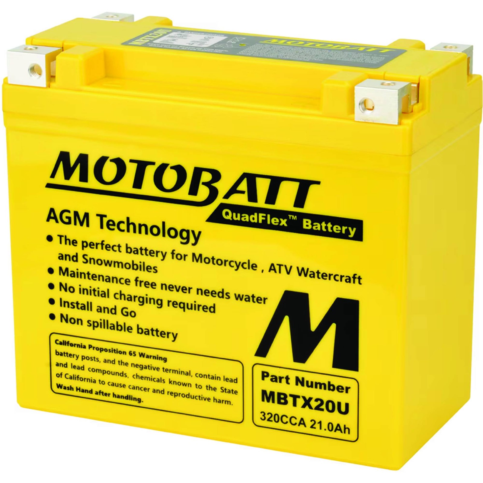 Motobatt Battery For Can-Am Commander 800R EFI 2011-2020 YB16LA; MBTX20U Motobatt Battery For Can-Am Commander 800R EFI 2011-2020 YB16LA; MBTX20U