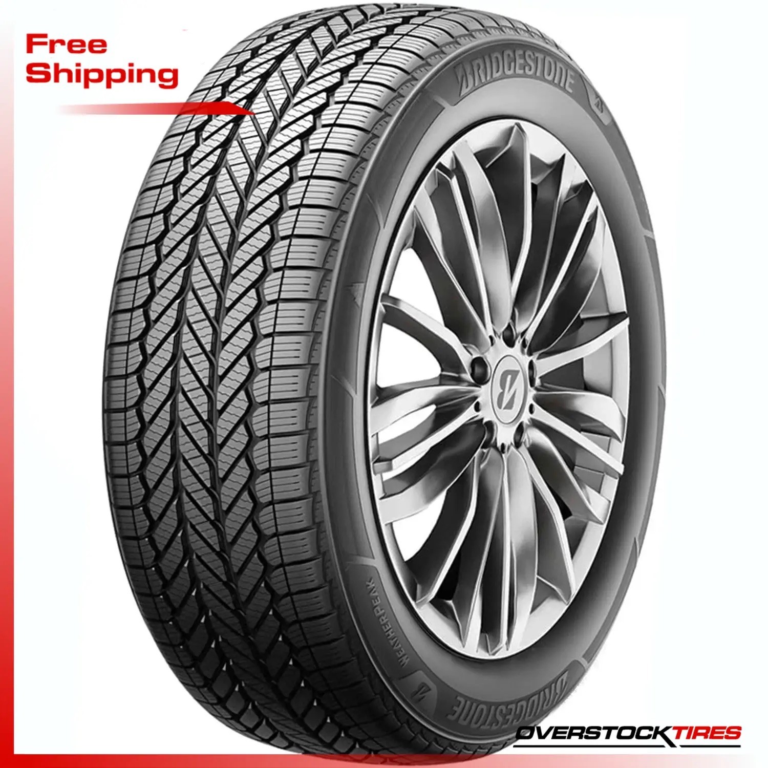 4 NEW 235/60R18 Bridgestone WeatherPeak 103H Tires 235 60 R18