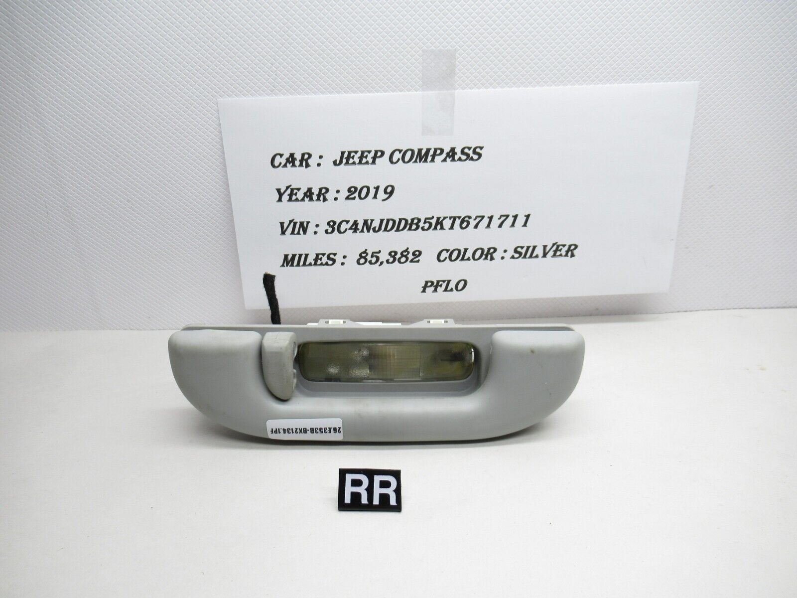 17-24 Jeep Compass RR Side Upper Roof Headliner Grip Grab Handle 735580829 OEM