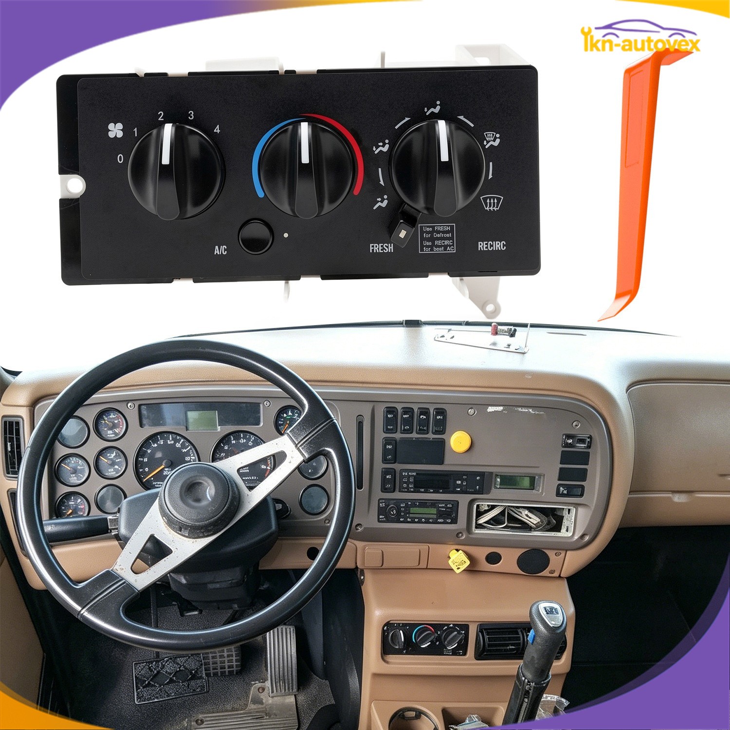 For Mack CH613 CV713 2001 - 2005 Climate Control Module Unit A/C Control Panel