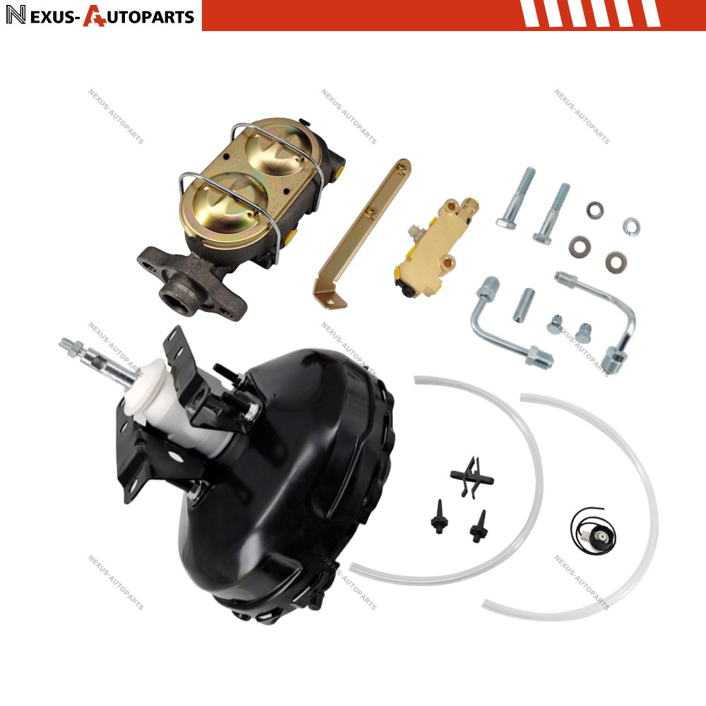 For 1973-93 c10 k10 Chevy Truck Power Brake Booster Master Disc Drum Valve Kit