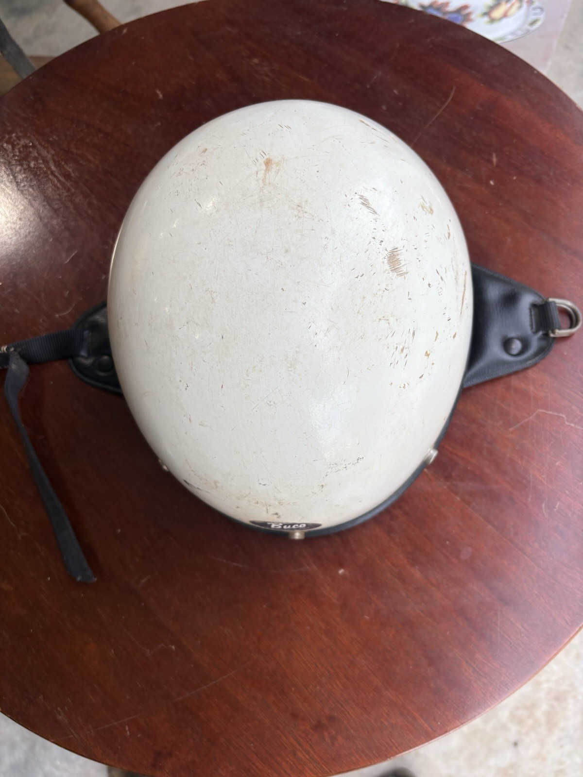 Vintage 1960's Buco Traveler Helmet White - Open Face Half Shell USA Adjustable Vintage 1960's Buco Traveler Helmet White - Open Face Half Shell USA Adjustable