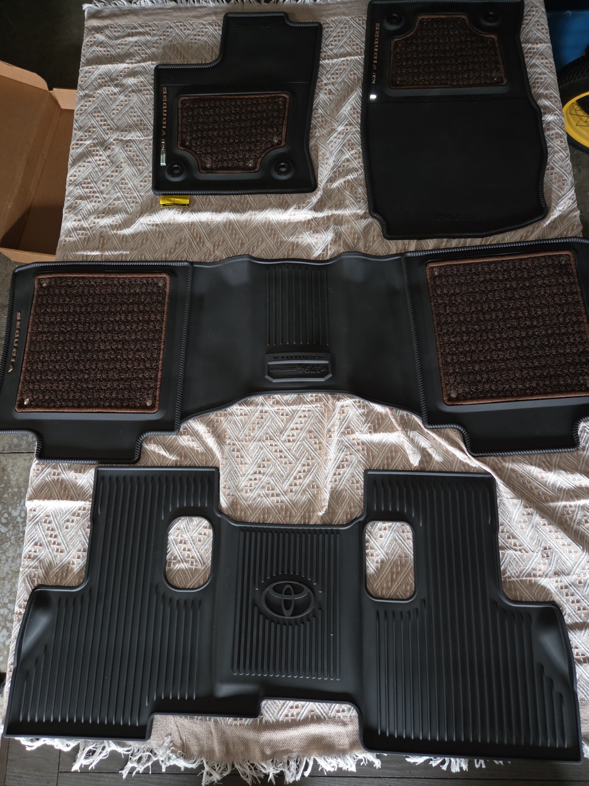 Genuine OEM 2023 - 2027 Toyota Sequoia 1794 Edition All Weather Floor Mats