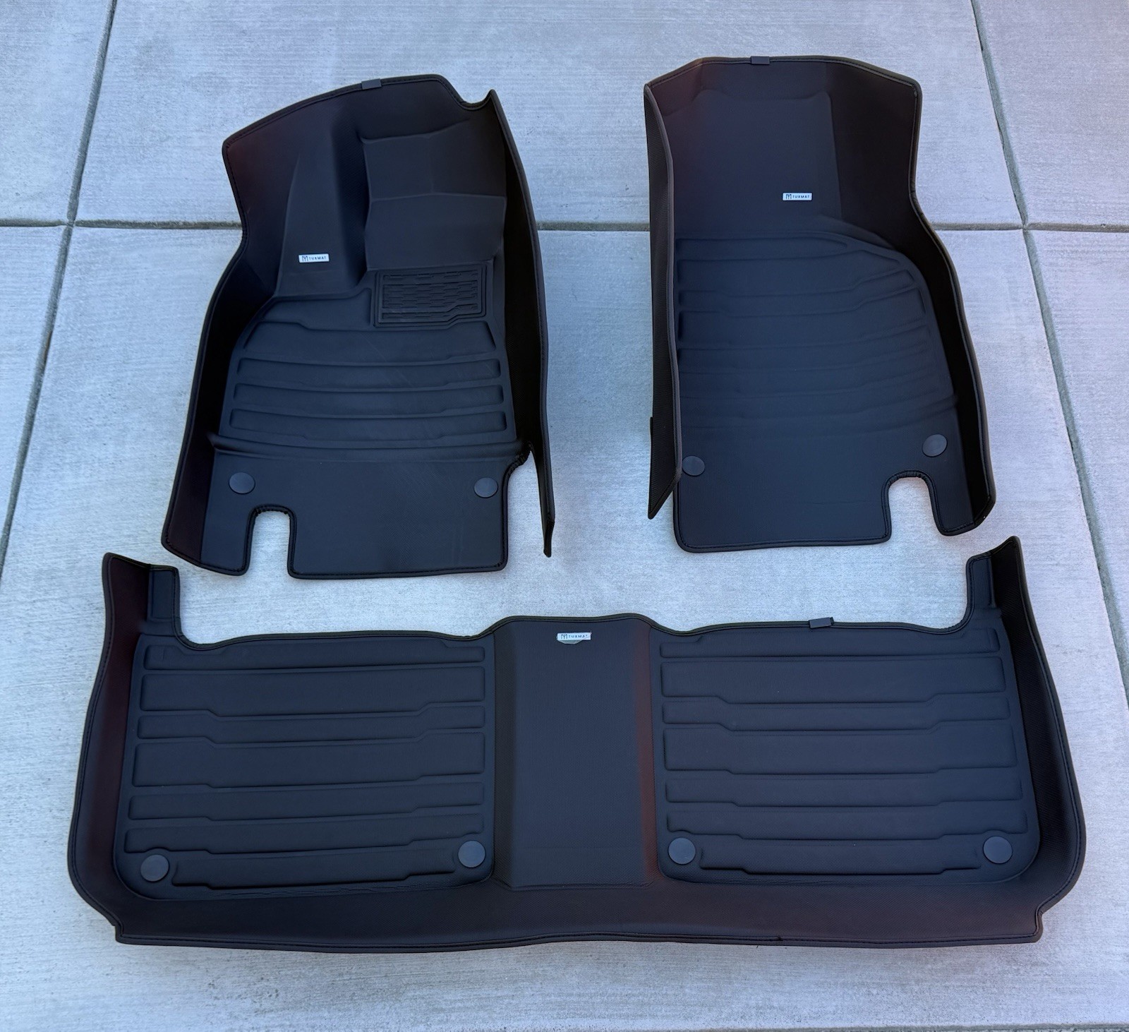 TuxMat Custom Fit Floor Mat Set for 2022-2024 Lucid Air Grand Touring & Sapphire TuxMat Custom Fit Floor Mat Set for 2022-2024 Lucid Air Grand Touring & Sapphire