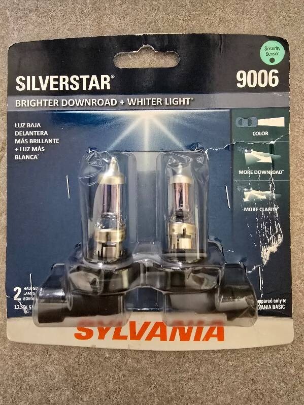 Sylvania 9006 SilverStar Halogen High Performance Headlight Pair Set 2 Bulbs