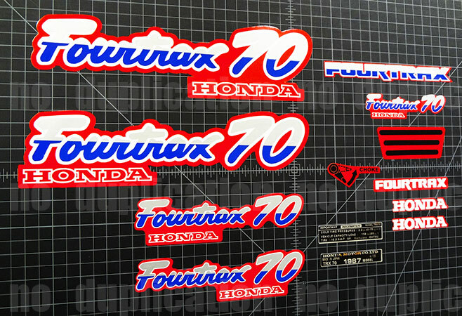 1987 87' TRX ATV 70 13pc Decal Sticker Fourtrax Graphics aufkleber quad graficos