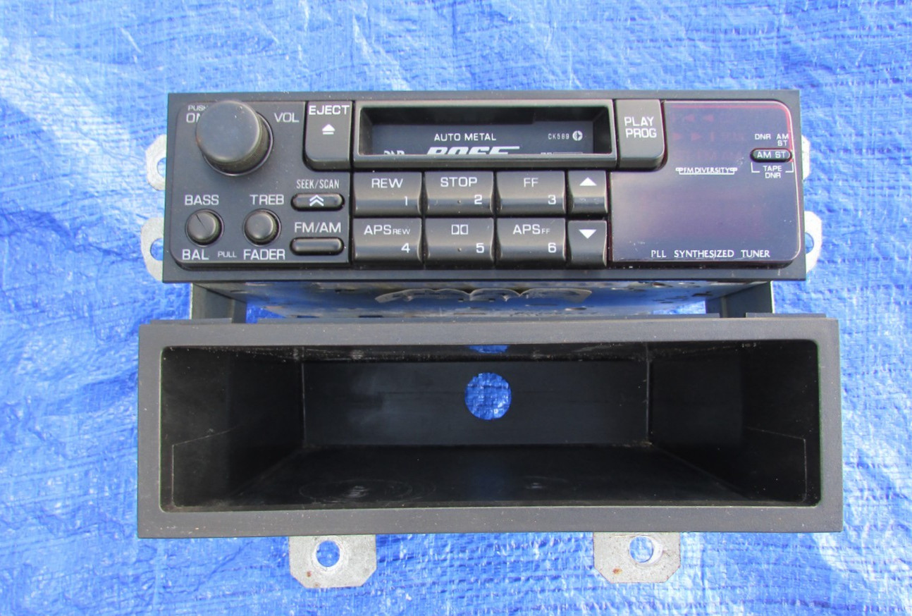 1990-1996 NISSAN 300ZX 5s OEM RADIO CASSETTE PLAYER MAP POCKET BRACKETS