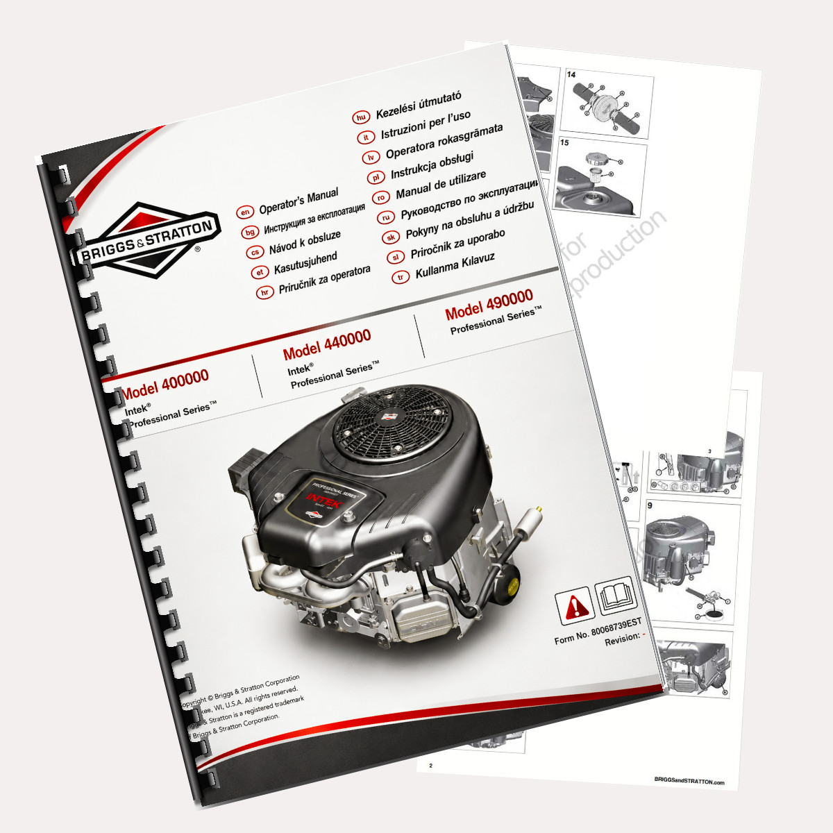 400000 440000 490000 Engine Operator Manual 136 Pages Printed