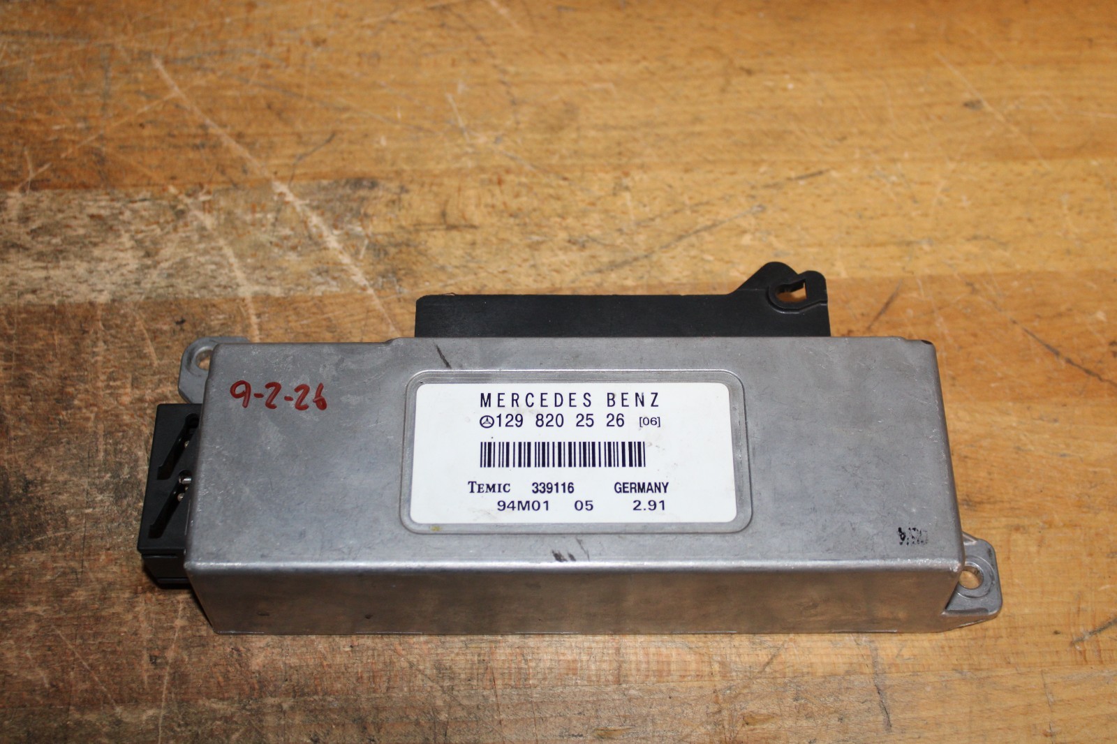 1994-95 Mercedes Benz SL500 SL600 Convertible Top Roof Control Module 1298202526