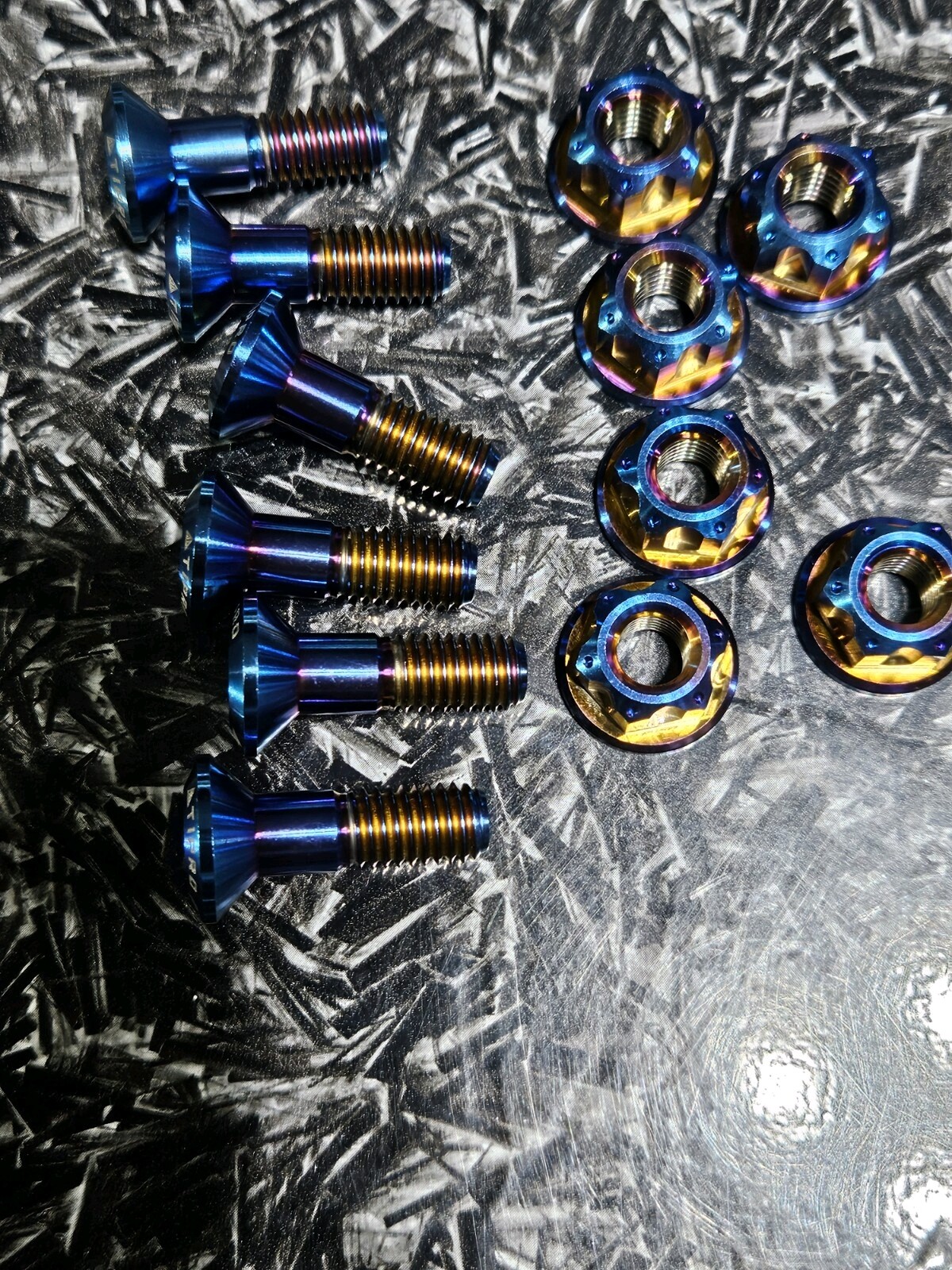Titanium FR Sprocket Bolts + Nuts  12PCS KTM 690 500 450 350 250