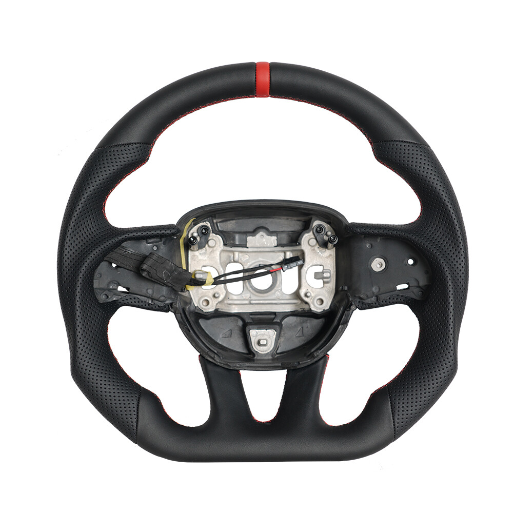 Full Leather Heated Steering Wheel Fit Dodge Durango Hellcat Charger Challenger