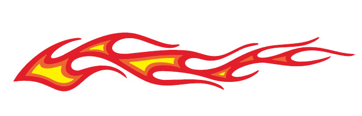Flames Vinyl Decal Car Truck SUV Cell Phone Laptop Flames Decal Flame Sticker