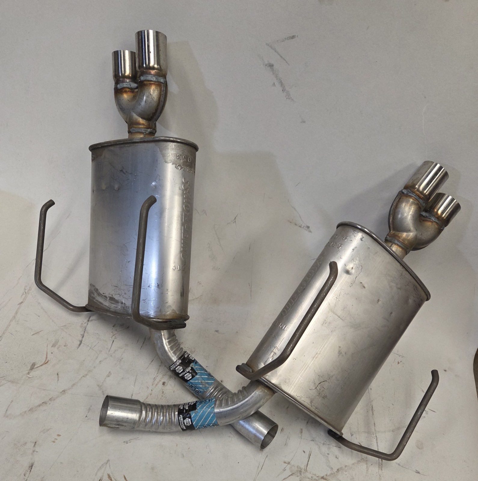 GMC Acadia Saturn Vue Walker Quiet Flow SS Rear Mufflers (pair)