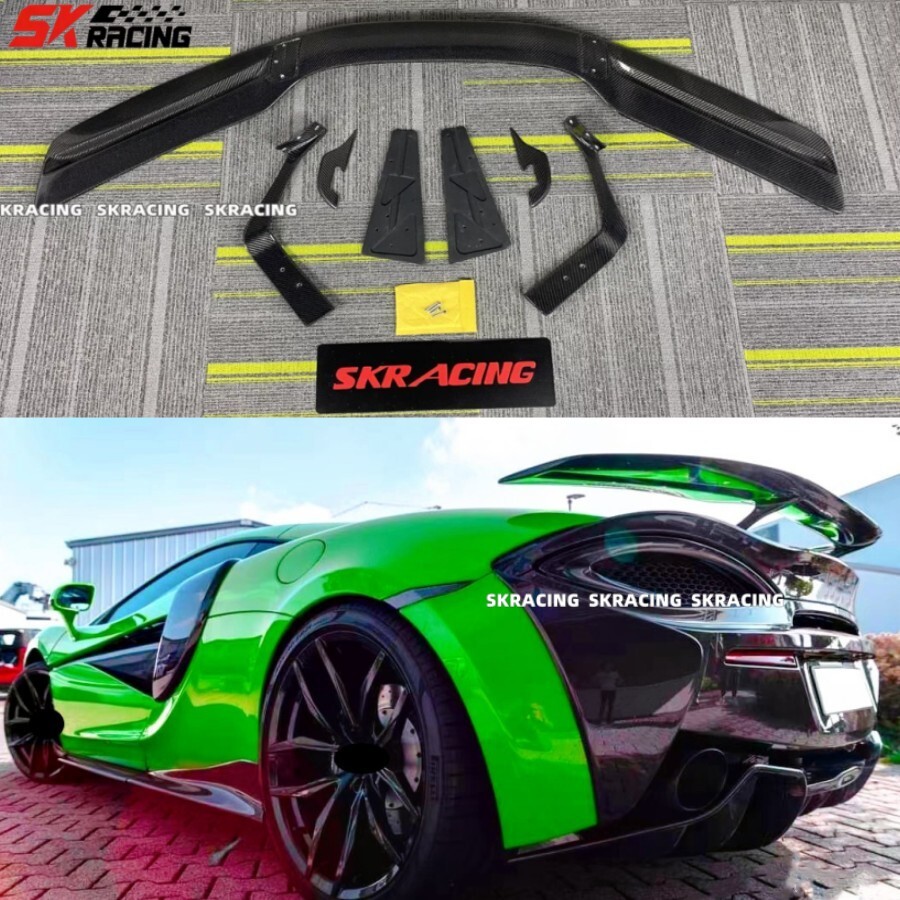 Fits McLaren 540C 570S 570GT 2015-19 Rear Trunk Spoiler Sport Wing Real Carbon