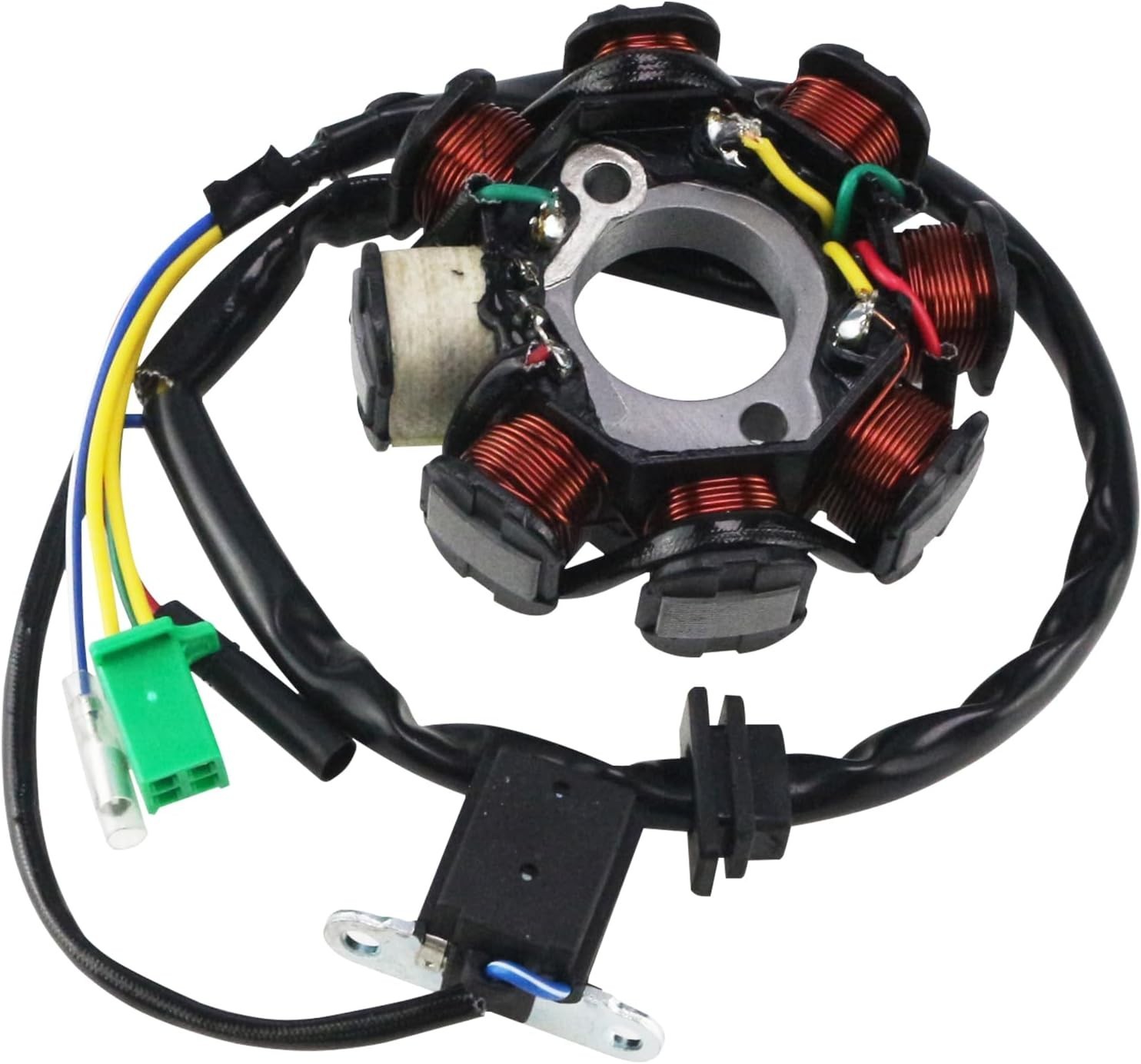 Magneto Stator 8 Pole 8 Coil for GY6 125cc 150cc Scooter Charging System 5 Wire