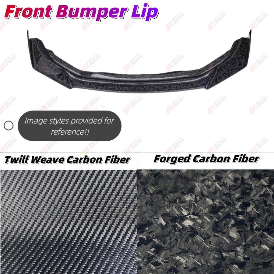 For McLaren MP4‑12C Coupe Spider Carbon Fiber Aero Body Kit Front Lip Side Skirt