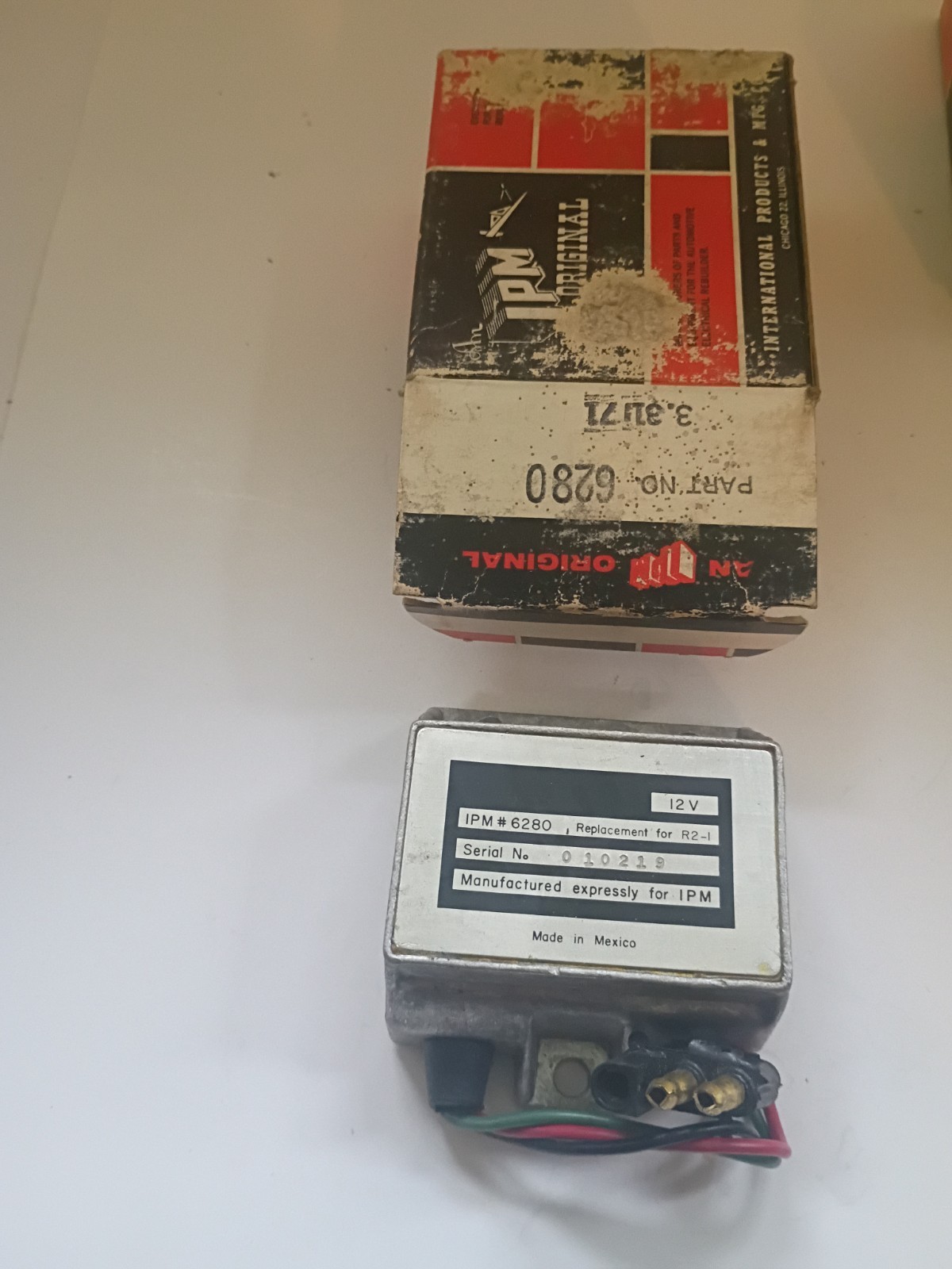 NOS IPM 6280 Voltage Regulator 12V Replacement For Motorola R2-1 Fits AMC Jeep