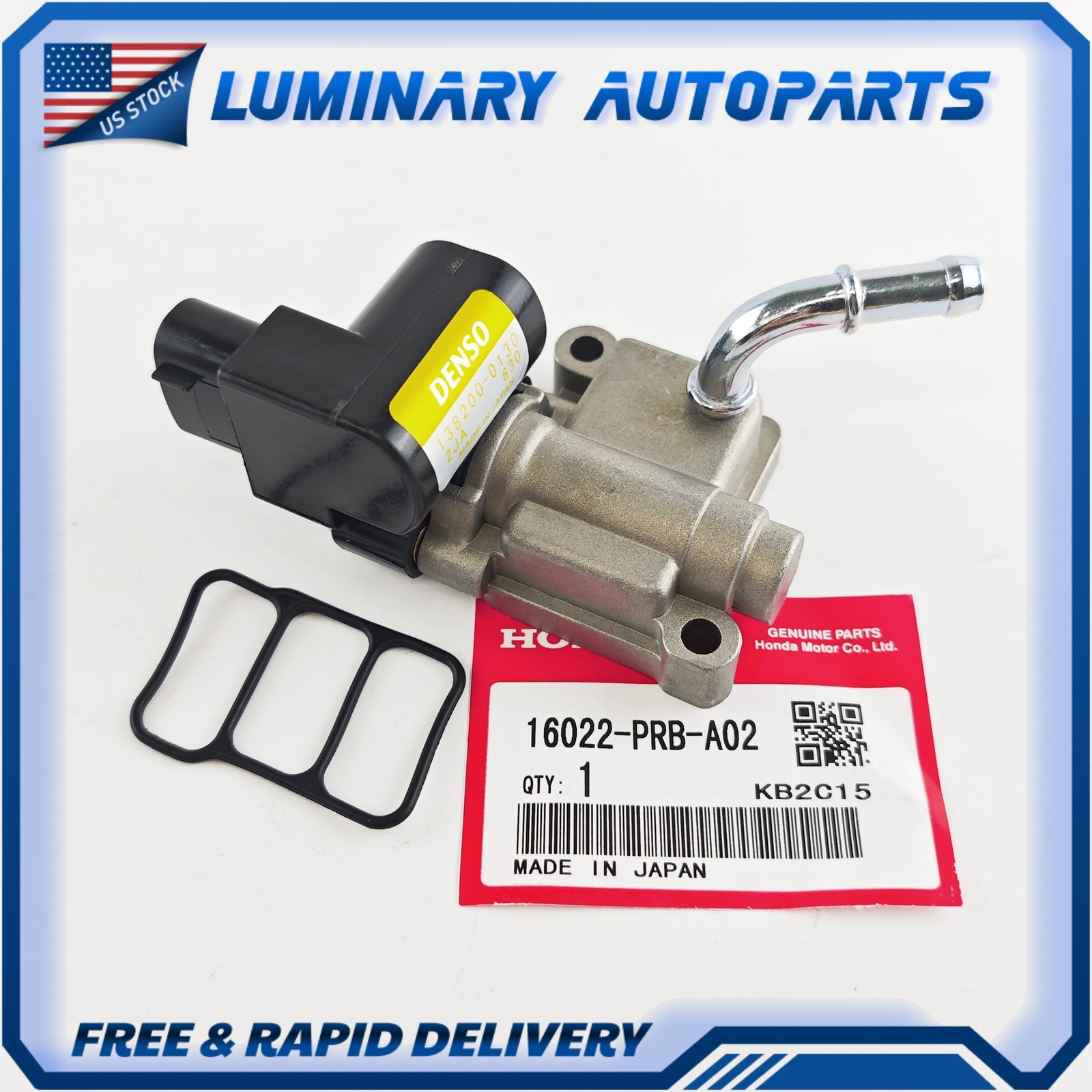 OEM 16022-PRB-A02 IACV Idle Air Control Valve For Honda Civic Si Acura RSX 2.0