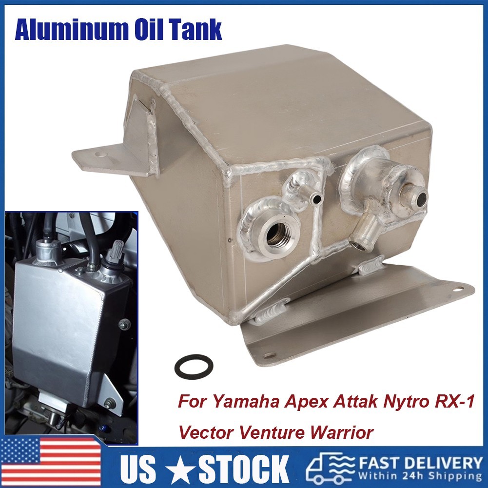For Yamaha Apex Attak Nytro Rage RX-1 Vector Aluminum Oil Tank Cooler Reservoir