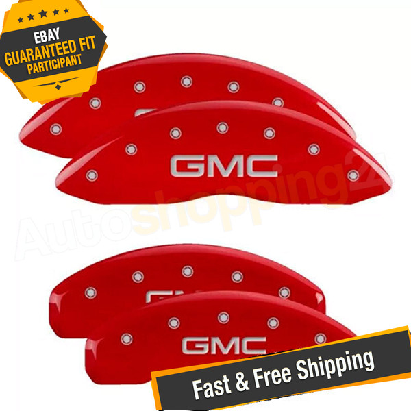 MGP 34015SGMCRD Gloss Red Caliper Covers for 15-20 GMC Yukon MGP 34015SGMCRD Gloss Red Caliper Covers for 15-20 GMC Yukon