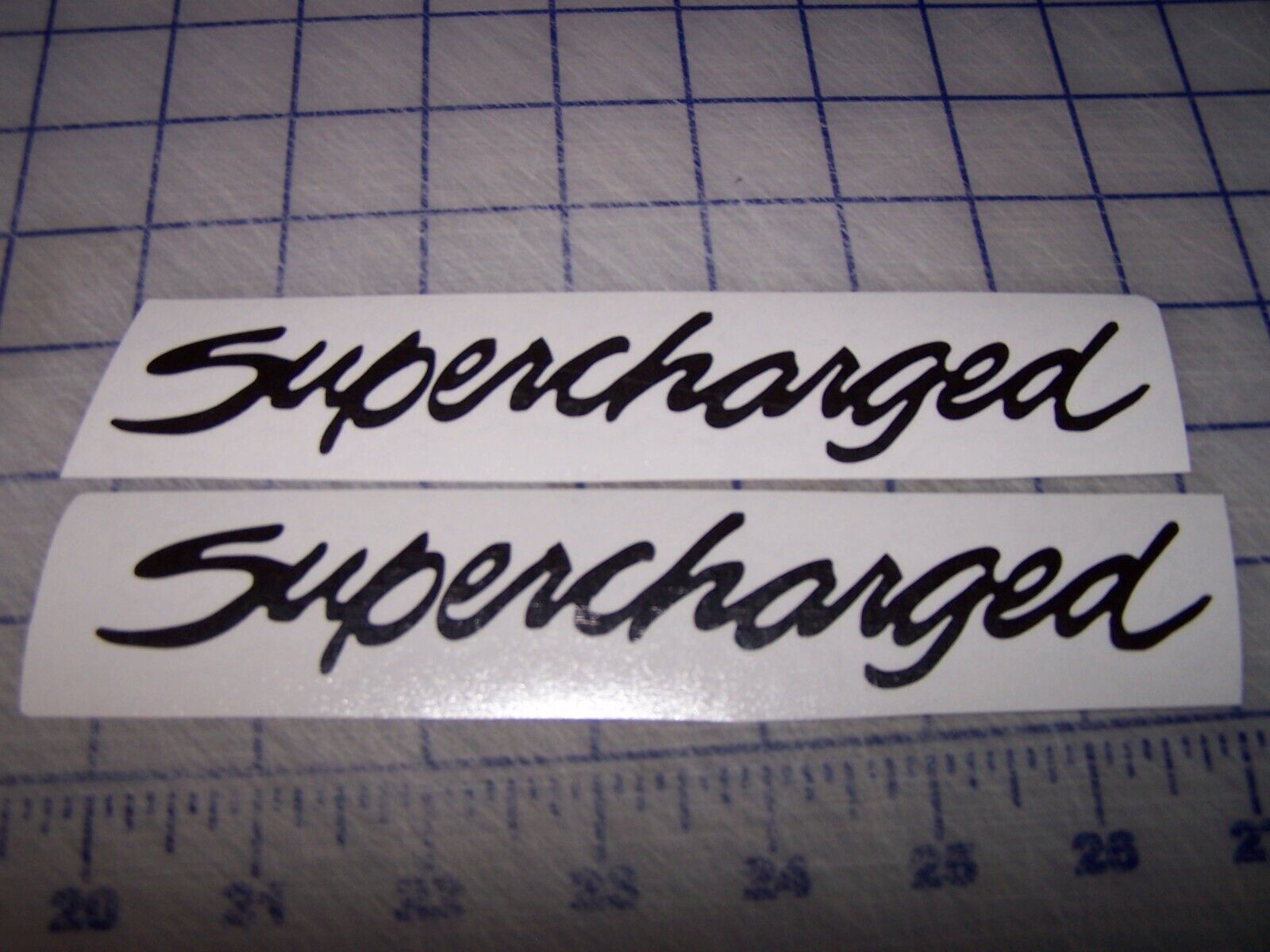 Supercharged Decal, Supercharged Hood Decal Set